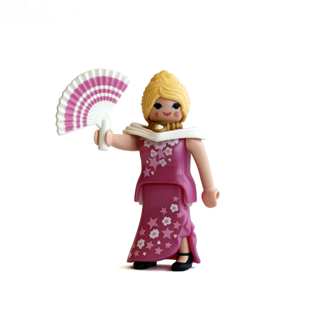 Playmobil Mujer con vestido y abanico ¡Mercadillo!