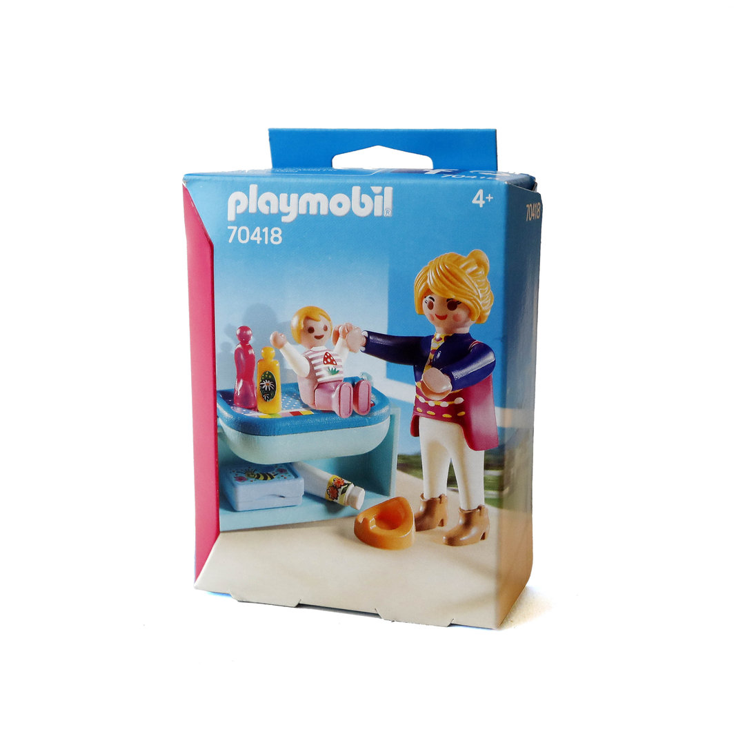 Playmobil 70418 Mamá con bebé y cambiador ¡City!