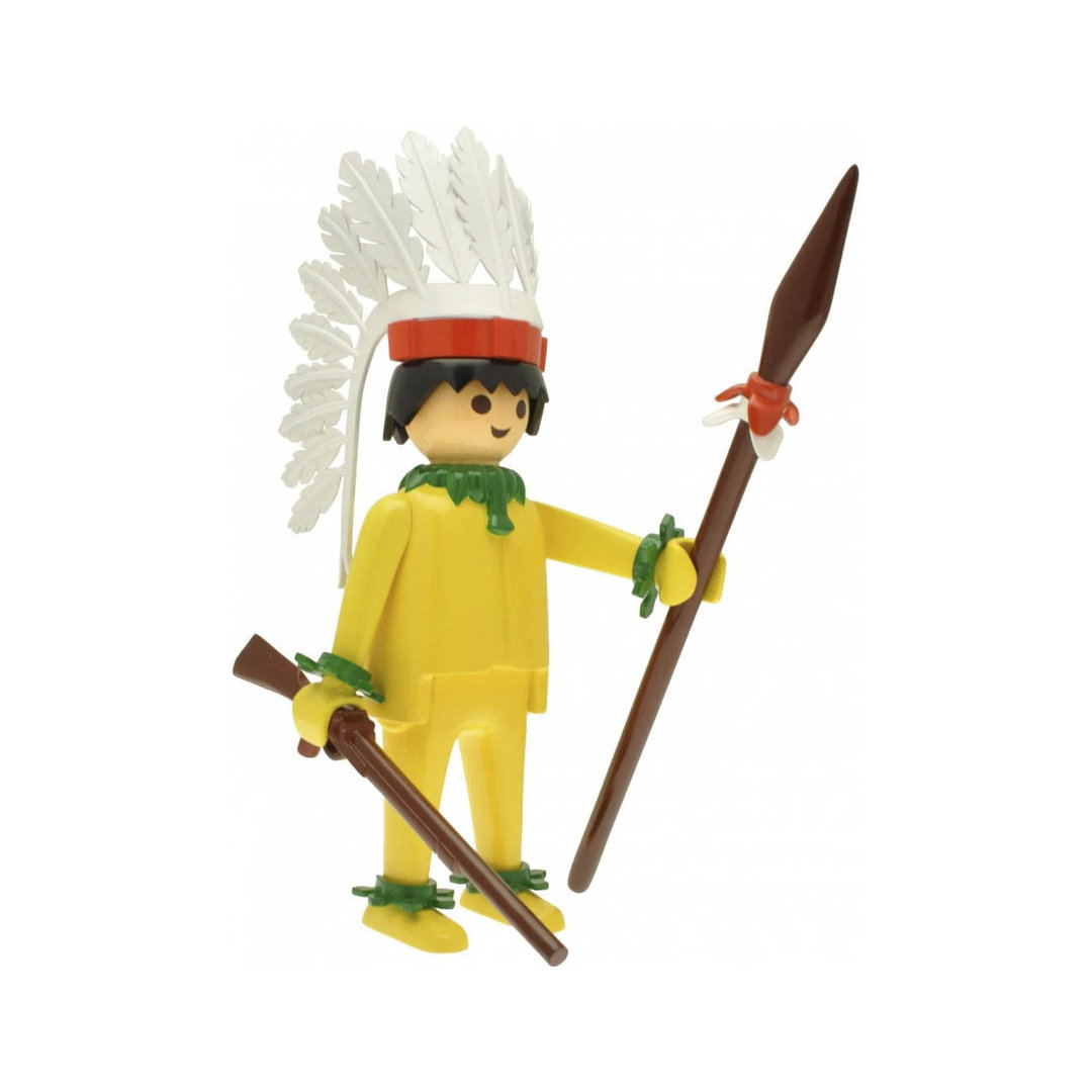 Plastoy Playmobil Indio amarillo 25cm en resina ¡Coleccionistas!