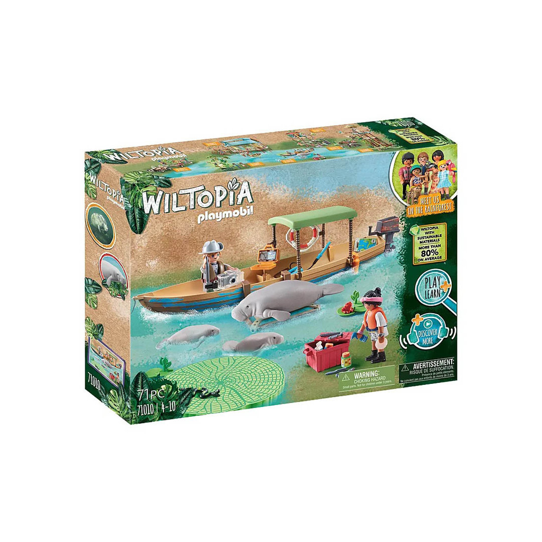 Playmobil 71010 Viaje en Barco a los Manatíes ¡Wiltopia!