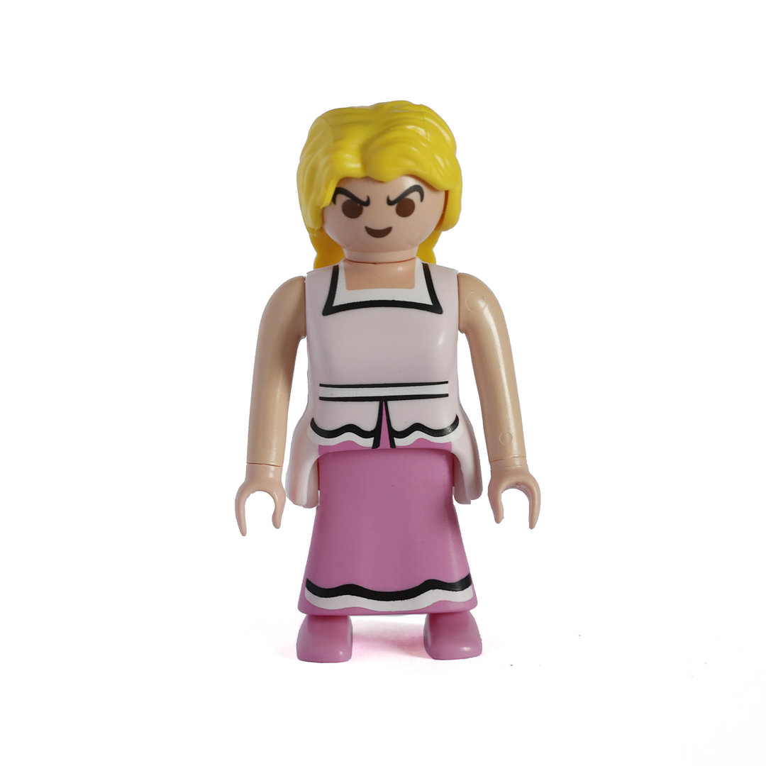 Playmobil Aldeana Gala de rosa ¡Mercadillo!