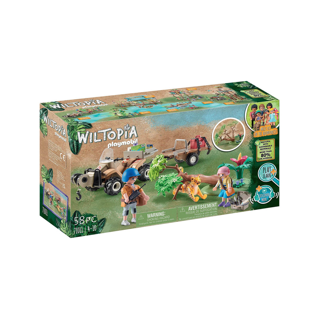 Playmobil 71011 Quad Rescate de Animales ¡Wiltopia!