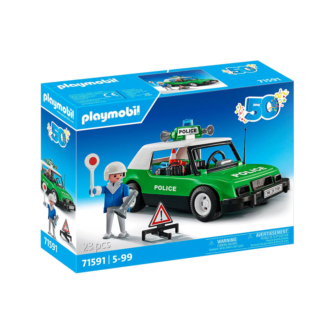 Playmobil 71591 Coche de policía clásico ¡50 Aniversario!