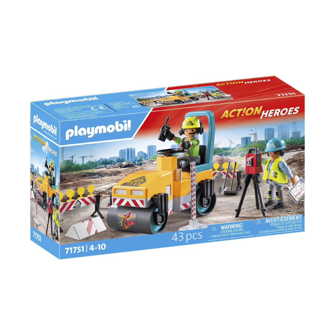 Playmobil 71751 Construcción de carreteras ¡Action heroes!