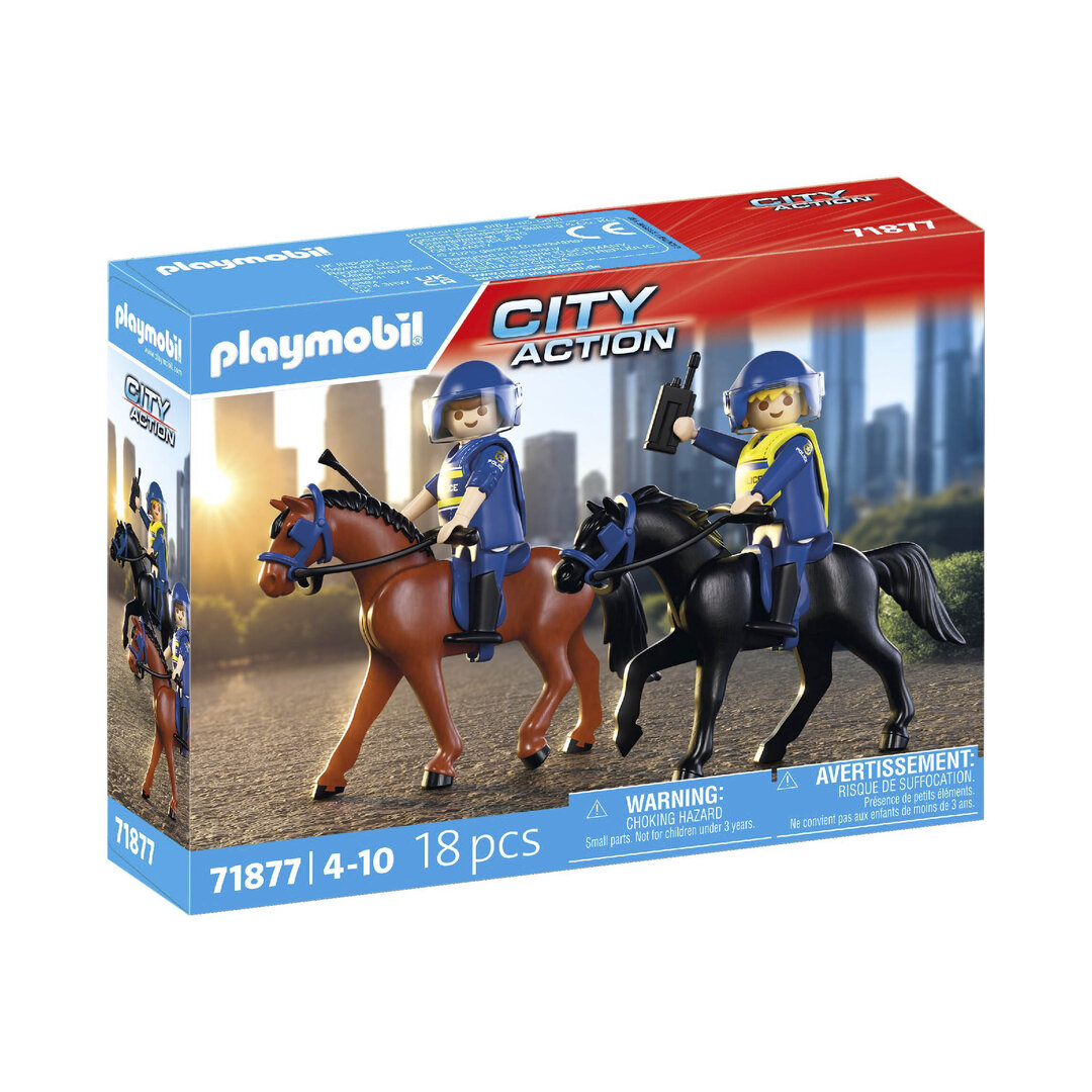 Playmobil 71877 Escuadrón policial a caballo ¡Action!